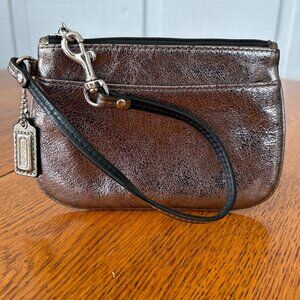 Coach Wristlet Wallet, Silver